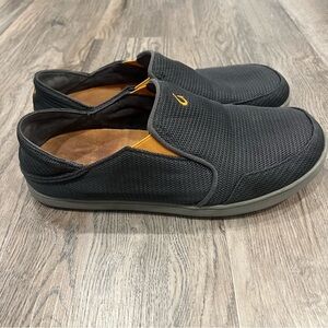 OluKai Gray Nohea Mesh Slip-On Loafers Mens 9 Shoe Beach Casual Sneaker